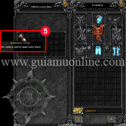 Lucky Item Refining Completed